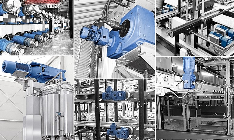 Motorreductores industriales en almacén